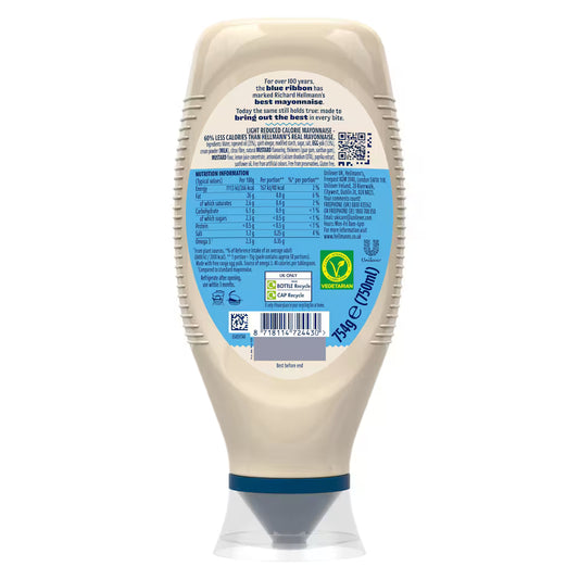 Hellmann's Light Mayonnaise Squeezy 750ml