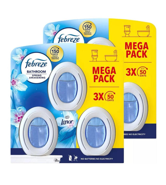 Febreze Bathroom Air Freshener – Spring Awakening 3 in 1 pack