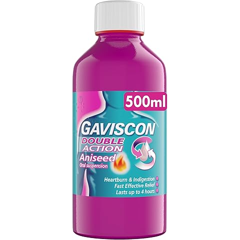 Gaviscon Double Action Mint Liquid 500ml - Heartburn & Acid Reflux Relief 500ml