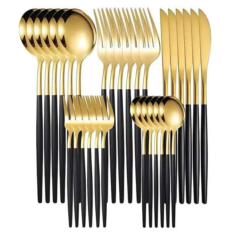30 pcs luxury stainless steel cutlery