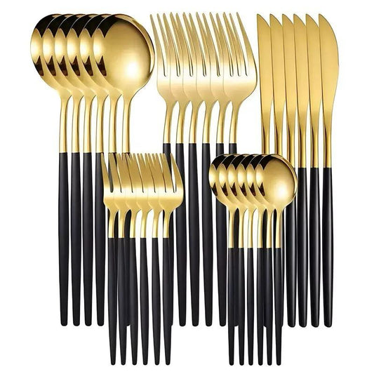 30 pcs luxury stainless steel cutlery
