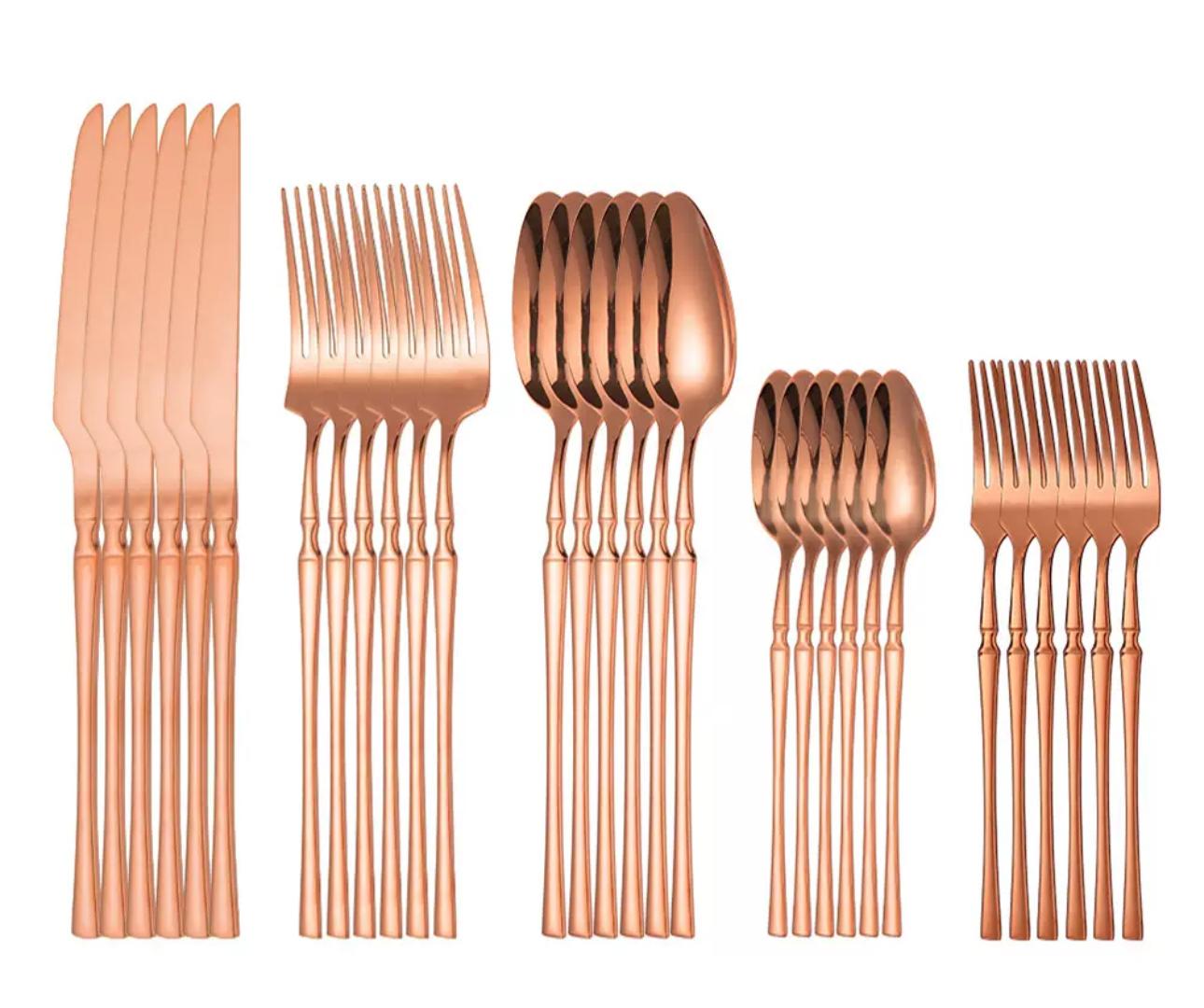 30 pcs Set of Essential Stainless Steel Cutlery Suitable for all occasions