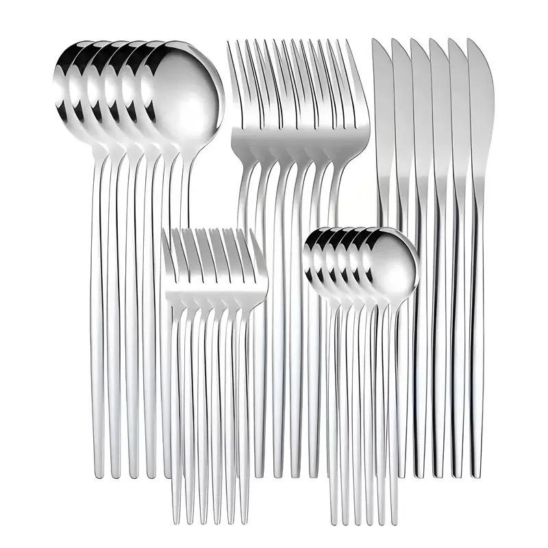 30 pcs luxury stainless steel cutlery