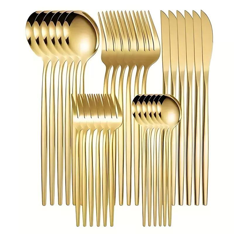 30 pcs luxury stainless steel cutlery