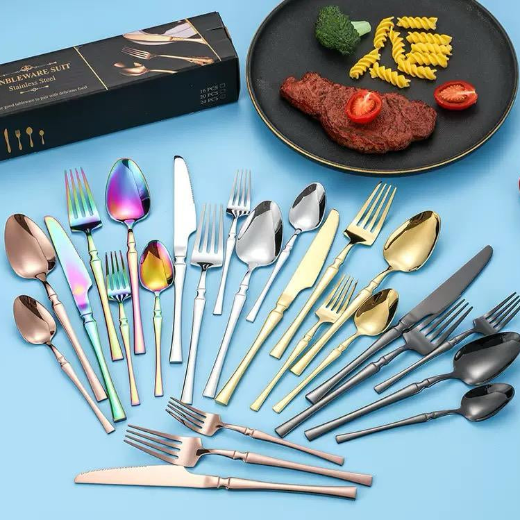 30 pcs Set of Essential Stainless Steel Cutlery Suitable for all occasions