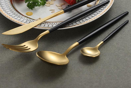 30 pcs luxury stainless steel cutlery