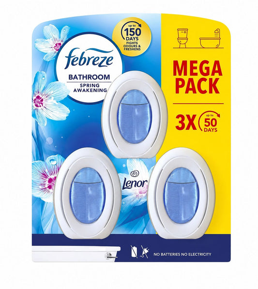 Febreze Bathroom Air Freshener – Spring Awakening 3 in 1 pack