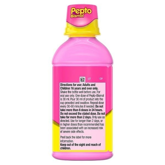Pepto-Bismol for Nausea, Heartburn, Indigestion, Upset Stomach and Diarrhoea 480ml